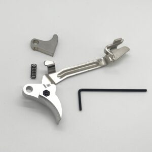 Alternative view of ⚡ New: Lone Star GLOCK FRT V2 6061 ALUMINUM TRIGGER BAR KIT, SILVER CURVE, GEN 1 2 3 4, 9mm, .40, .357