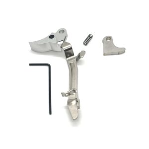 ⚡ New: Lone Star GLOCK FRT V2 6061 ALUMINUM TRIGGER BAR KIT, SILVER CURVE, GEN 1 2 3 4, 9mm, .40, .357